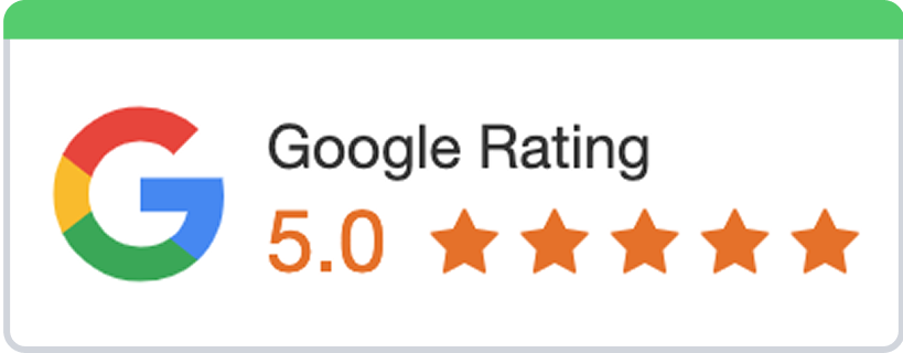Google Rating 5.0 stars